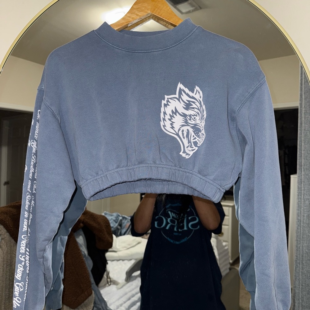 darc sport Blue Cropped Sweater